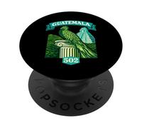 Guatemala Quetzal Chapín 502 Tikal Antigua Guatemalteco Maya PopSockets PopGrip Adhesivo