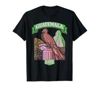 Guatemala Quetzal Chapin 502 Tikal Antigua Guatemalteco Rosa Camiseta