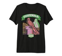 Guatemala Quetzal Chapin 502 Tikal Antigua Guatemalteco Rosa Camiseta Premium