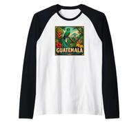 Guatemala Tierra de Cultura, Naturaleza y Leyenda Camiseta Manga Raglan