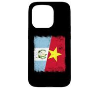 Guatemala Vietnam Media Bandera Guatemalteca Vietnamita Historia Carcasa para iPhone 15 Pro