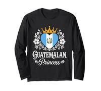 Guatemalan Princess Guatemala Flag Proud Guatemalan Girl Manga Larga