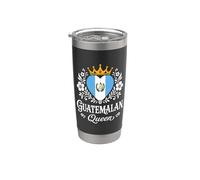 Guatemalan Queen Guatemala Flag Proud Guatemalan Woman Vaso térmico de acero inoxidable de doble pared