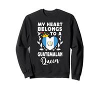 Guatemalan Queen Guatemalan Wife Girlfriend Guatemala Flag Sudadera