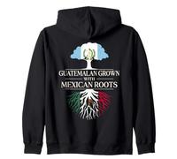 Guatemalteco Cultivado con Raíces Mexicanas Guatemala México Sudadera con Capucha