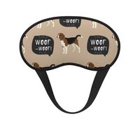 Guau Beagle, Cubiertas oculares completas, antifaces para dormir que bloquean la luz, orejeras opacas para dormir