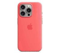 (Guava) For Apple iPhone 15 Pro Silicone Case with MagSafe
