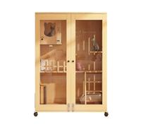 GUAWJRZDP 3 Niveles Jaula para Gatos, Jaula Gatos Grande, Recintos for Gatos De Madera, Puerta Transparente, con Luz, Parque Infantil for Mascotas, Color Madera Original(35.4x23.6x59.1in)