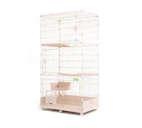 GUAWJRZDP Jaula para Gatos, Jaula Gatos De Varias Capas, Recintos for Gatos Grande, Jaula para Animales DIY, Transpirable, Parque for Gatos Desmontable, Casa for Gatos(Pink,3tier)