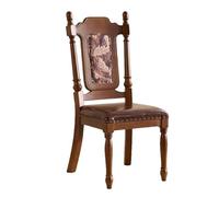 GUAWJRZDP Juego de 4 Sillas de Comedor de Madera, Sillas de Cocina con Respaldo Alto, Silla Comedor Vintage, Asiento Acolchado Sin Brazos, Comedor, Cafetería, Restaurante(Brown 1,1PCS)