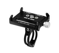 GUB G-85 - Soporte CNC para teléfono de bicicleta de 3.5 a 6.2 pulgadas, soporte para GPS, funda para manillar de bicicleta, motocicleta, extensor de manillar de color negro