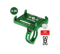 (GUB G-85 Verde) Soporte para teléfono de bicicleta GUB P10 de 3,5 a 6,8 pulgadas para bicicleta eléctrica,