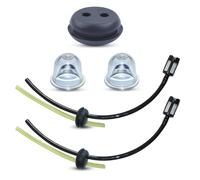 Gubeter GX35 Tubo de aceite, tapón, Para Honda GX31 GX35 GX35NT GX22 GX25 GX25N GX25NT GX25T, Longitud del tubo negro: 23 cm (0,75 pies), longitud del tubo amarillo: 12 cm (0,39 pies)