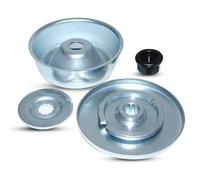 Gubeter Juego de abrazadera de hoja/tuerca inversa FS120, Para recortadoras Para Stihl FS90 FS120 FS200 FS250, 4126 713 3100