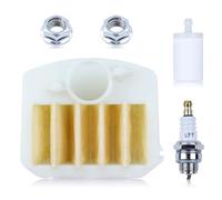 Gubeter Kit de Filtro de Combustible de Tuercas de Barra de Filtro de Aire, Motosierra para Husqvarna 340 340E 345 345E 346Xp 350 353, 537024002, 537 02 40 02