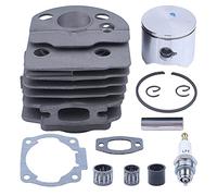Gubeter Kit de reconstrucción del extremo superior del cojinete del pistón del cilindro de 45 mm, para motosierra para Husqvarna 51 55, 503168301, 503 16 83 01, 503161602, 503 16 16-02
