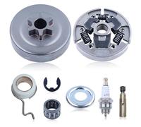 Gubeter Kit de tambor de embrague de piñón 6T de 3/8 pulgadas para motosierra Stihl 017 018 021 023 MS170 MS180 MS210 MS230 MS250 con arandela de aguja E-Clip kit de bomba de aceite de repuesto 1123
