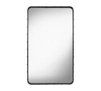 GUBI - Adnet Espejo de Pared Rectangular 65X115 Cuero Negro