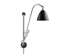 Gubi BL5, lámpara de pared, cromo/negro