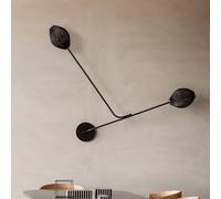 Gubi aplique de pared Satellite 2 luces negro