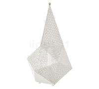 Lámpara de mesa LED recargable Bagdad de Gubi, blanca, altura 36 cm, acero True