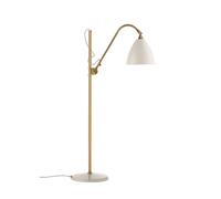 GUBI - Bestlite BL3 Lámpara de Pie Ø21 Latón/Blanco Mate