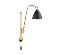 Gubi BL5, lámpara de pared, latón/negro