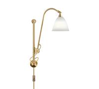 Gubi BL5, lámpara de pared, latón/porcelana