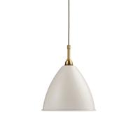 Bestlite BL9M Lámpara Colgante Blanco Mate Y Latón Mediana