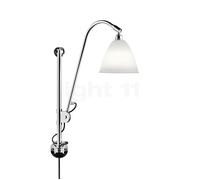 Gubi BL5, lámpara de pared, cromo/porcelana