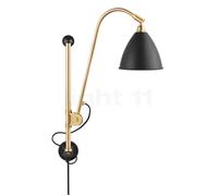 Gubi BL5, lámpara de pared, latón/negro