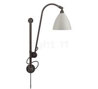 Gubi BL5, lámpara de pared, negro/blanco