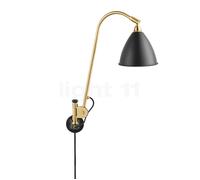 Gubi BL6, lámpara de pared, latón/negro