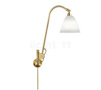 Gubi BL6, lámpara de pared, latón/porcelana