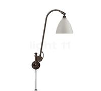 Gubi BL6, lámpara de pared, negro/blanco