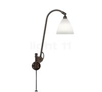 Gubi BL6, lámpara de pared, negro/porcelana