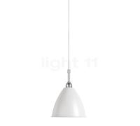 Gubi BL9, lámpara de suspensión, cromo/blanco - ø16 cm
