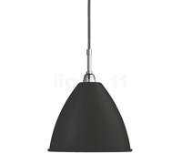 Gubi BL9, lámpara de suspensión, cromo/negro - ø40 cm
