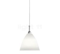 Gubi BL9, lámpara de suspensión, cromo/porcelana - ø21 cm