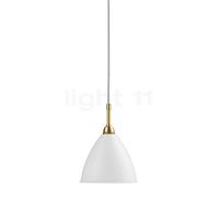 Gubi BL9, lámpara de suspensión, latón/blanco mate - ø16 cm
