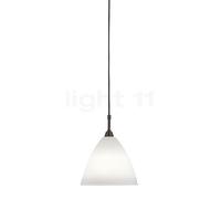 Gubi BL9, lámpara de suspensión, negro/porcelana - ø16 cm