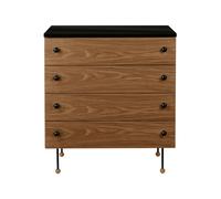 GUBI Cómoda 62 Dresser American walnut. 4 cajones
