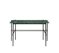 GUBI Escritorio TS Desk Verde mármol-acero lacado negro