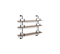 GUBI Estantería de pared Demon 3 niveles Walnut. 155 cm