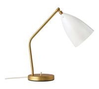 GUBI - Gräshoppa Lámpara Sobremesa Glossy Alabaster White/Brass