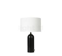 Gubi Gravity, lámpara de sobremesa, pantalla blanco/pie acero negro - 49 cm