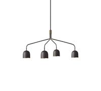 Gubi Lámpara de araña Howard 4 luces 134x103 cm gunmetal