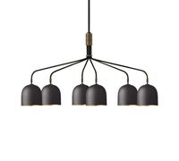 Gubi Lámpara de araña Howard 6 luces 134x73 cm gunmetal