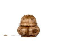 Gubi Lámpara de mesa Bohemia 72, ratán, altura 45 cm