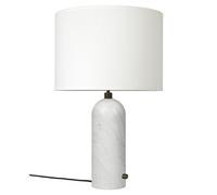GUBI Lámpara de mesa Gravity L mármol blanco-blanco